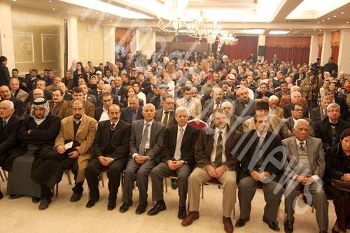 مهرجان تأبين للراحل صدام حسين في مجمع النقابات المهنية ( صور )