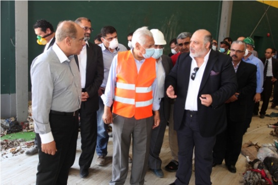 بالصور :  بلتاجي يتفقد مشروع جمع غاز الميثان لتوليد الطاقة بكلفة 16 مليون دينار