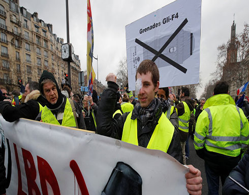 تجدد مسيرات السترات الصفراء في فرنسا لإدانة عنف الشرطة