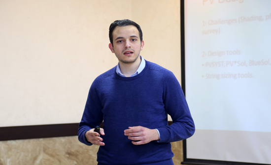 محاضرة بعنوان "التحديات التي تواجه مصمم أنظمة الطاقة الكهروضوئية"