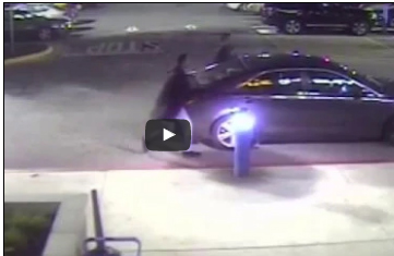 شاهد...لحظة اختطاف شاب من جراج سيارات