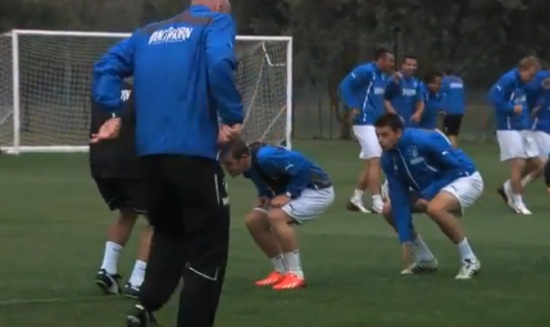 صاعقة تثير الرعب في تدريبات الفريق الأسكتلندي