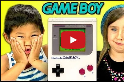 ردة فعل أطفال يرون لعبة فيديو قديمة