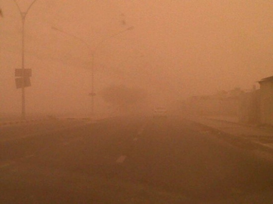 عاصفة رملية قوية تضرب لبنان