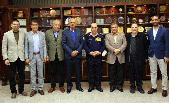 اللواء البزايعه يلتقي مدير مدينة الملك عبدالله الثاني الصناعية وعدداً من المستثمرين