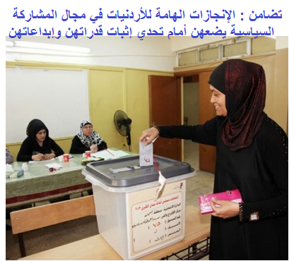 تضامن : الإنجازات الهامة للأردنيات يضعهن أمام تحدي إثبات قدراتهن