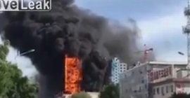 حريق في برج سكني بـالصين