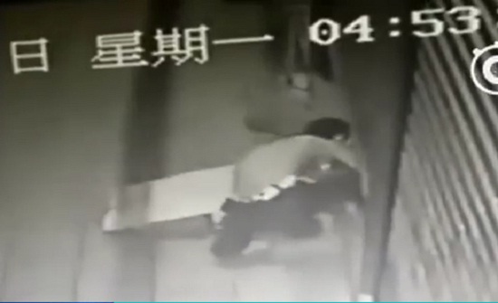 بالفيديو.. لص غبي ينتظر الشرطة لإنقاذه من حادث غريب بالفيديو.. لص غبي ينتظر الشرطة لإنقاذه من حادث غريب