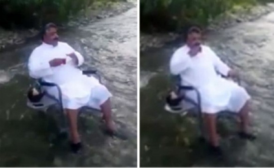 شاهد: ماذا حدث لسعودي شرب شاي داخل جدول ماء ؟