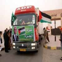مصر تشترط على قافلة شريان الحياة الدخول من ميناء العريش مصر تشترط على قافلة شريان الحياة الدخول من ميناء العريش