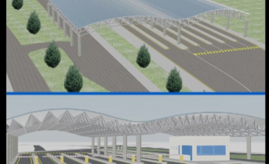 المباشرة بإنشاء مظلة تفتيش على مدخل مطار الملكة علياء