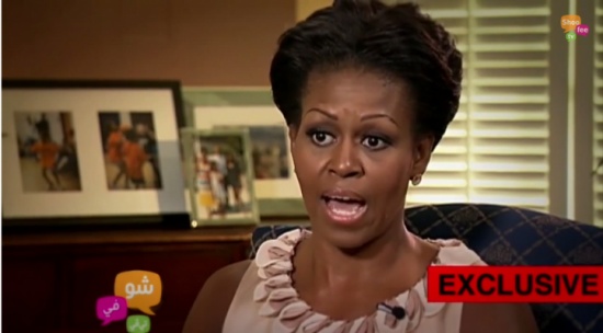 فبركة..  ميشيل أوباما تتحدث باللهجة الاردنية