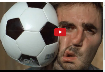 بالفيديو.. لقطات بطيئة لكرة تصفع وجه رجل