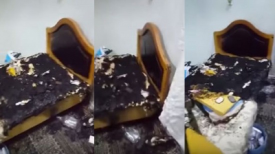 فيديو: شاب يوثق تفحُم أثاث غرفته بعد انفجار بطارية جواله