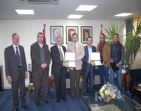 تكريم مكتب صندوق الملك عبدالله الثاني في الجامعة الهاشمية