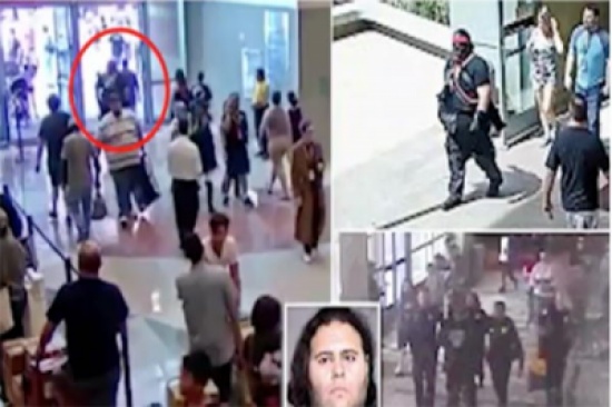 شاهد: رجل مدجج بالأسلحة يتجول في مركز مؤتمرات ولاية أريزونا الأمريكية دون أن يشعر به أحد شاهد: رجل مدجج بالأسلحة يتجول في مركز مؤتمرات ولاية أريزونا الأمريكية دون أن يشعر به أحد