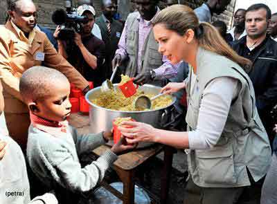 الأميرة هيا تدعو لنشر الوعي بكارثة نقص الغذاء في كينيا