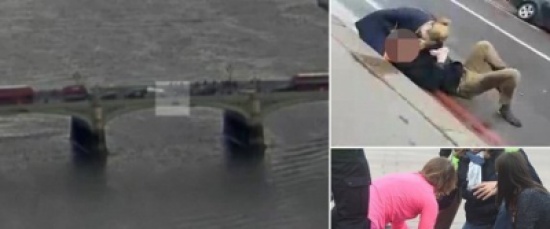 شاهد كيف دهس منفذ هجوم لندن المارة وأسقط امرأة من أعلى الجسر في النهر