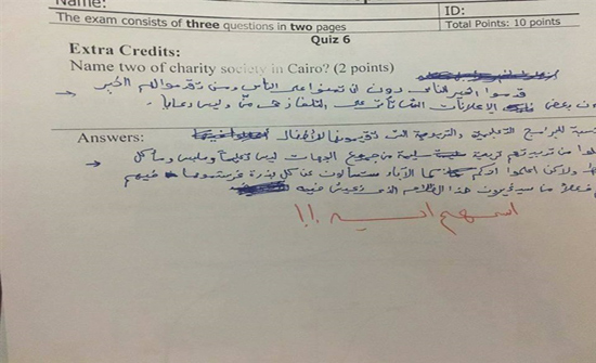 بالصور: اغرب أسئلة وضعها دكتور في مصر بعضها عن نفسه