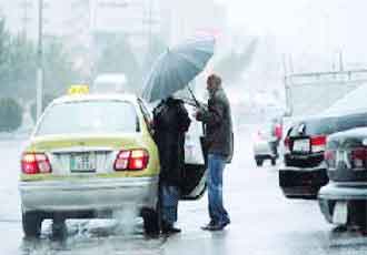 تواصل الامطار وطقس "بارد جدا" اعتبارا من السبت