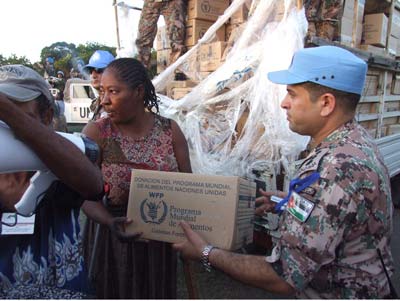 حفظ السلام الاردنية هاييتي/ 9 تؤدي واجبها الانساني 