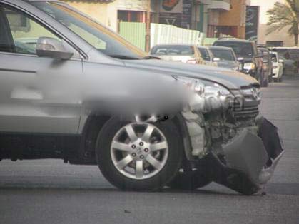 4 إصابات إثر حادث تصادم 