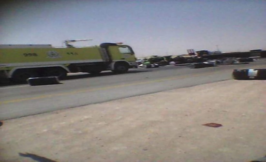 بالصور : سائق شاحنة اردني يتعرض لحادث في السعودية بالصور : سائق شاحنة اردني يتعرض لحادث في السعودية