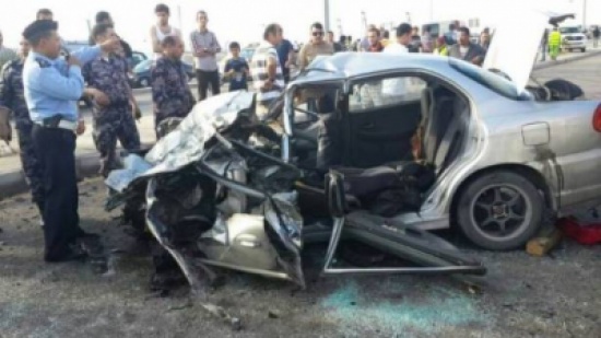 إصابة أربعة أشخاص اثر حادث تصادم في اربد