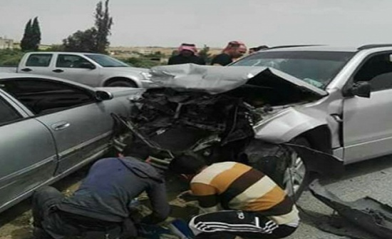 8 إصابات بحادث تصادم على طريق البحر الميت