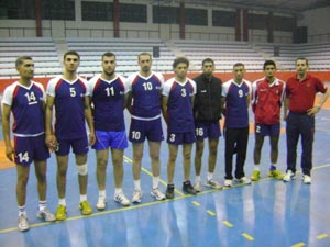 خسارة شباب الحسين امام الشرطة القطري بكرة الطائرة