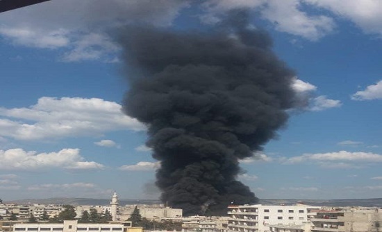 تفجير في السوق الشعبي بمدينة عفرين السورية ومقتل 10 على الاقل .. بالفيديو تفجير في السوق الشعبي بمدينة عفرين السورية ومقتل 10 على الاقل .. بالفيديو