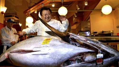 سمكة تونة بـ 74.2 مليون ين في اليابان