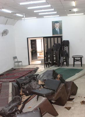 المياه تتلف اثاث نادي الجليل 