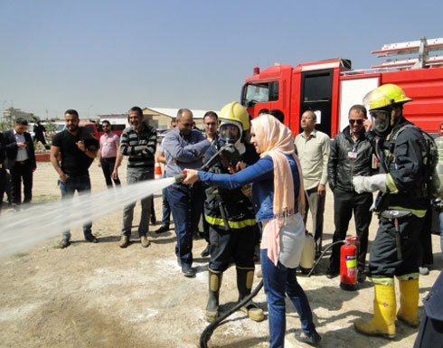 دورة دفاع مدني بقصبة اربد