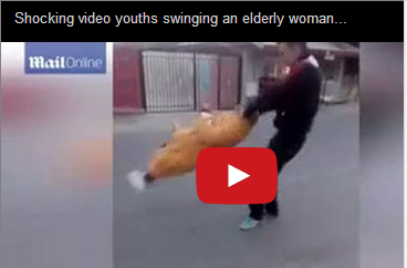 إهانة شاب لسيدة عجوز تثير السخط