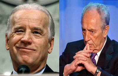 بيرس يحرج ضيفه الأمريكي والزجاج يتناثر من هدية نتنياهو لبايدن