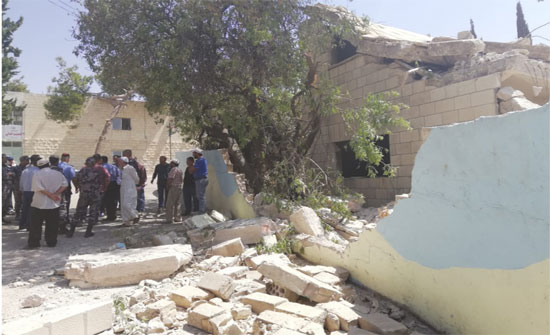 تعليق الداوم بمدرسة في الاغوار الشمالية بعد انهيار سورها تعليق الداوم بمدرسة في الاغوار الشمالية بعد انهيار سورها