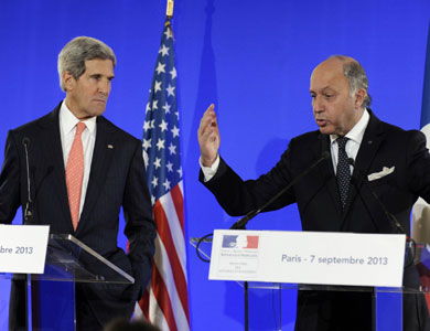 فابيوس وكيري: دعم واسع ومتعاظم لرد قوي في سوريا