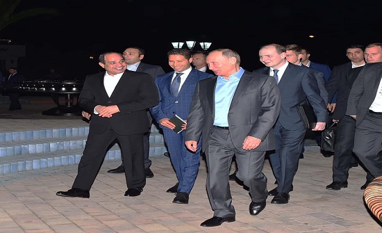 قمة روسية مصرية اليوم لبحث الشراكة وأزمات المنطقة