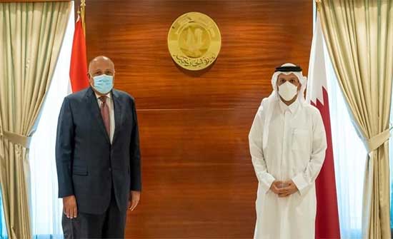 وزير الخارجية القطري: بحثنا العلاقات الثنائية مع مصر وزير الخارجية القطري: بحثنا العلاقات الثنائية مع مصر