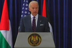 نائب الرئيس الامريكي يندد بالاستيطان الإسرائيلي ويدعم قيام دولة فلسطينية