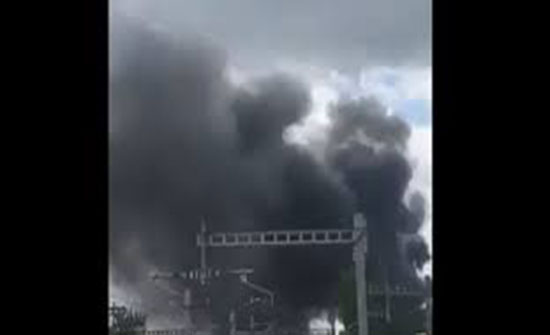 بالفيديو.. انفجار هائل يهز محيط مطار هيثرو بالعاصمة البريطانية لندن