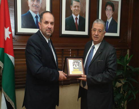 وزير العدل يلتقي رئيس المجلس القضائي الاعلى الفلسطيني