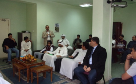 لقاء عميد كلية الاميرة رحمة الجامعية بالطلبة الوافدين