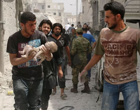 صور | مقتل 11 طفلا في قصف بالبراميل المتفجرة على حلب صور | مقتل 11 طفلا في قصف بالبراميل المتفجرة على حلب