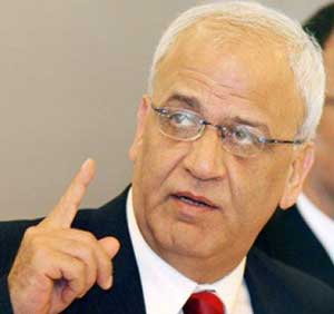 عريقات: يتوجب على الاسرة الدولية الاعلان عن اقامة الدولة الفلسطينية 