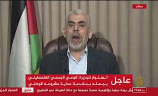 فيديو : السنوار يتوعد إسرائيل باستخدام القوة