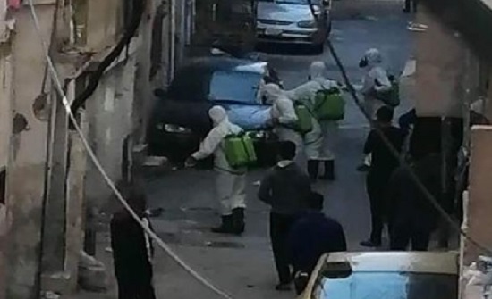 بالصور : تطهير حي في منطقة النصر