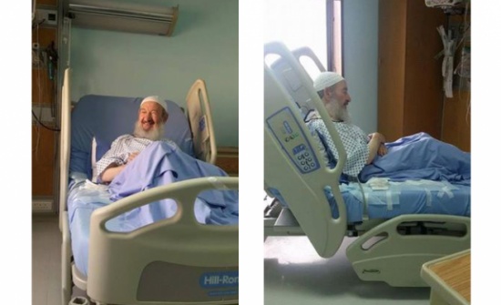 الشيخ أبو زنط على سرير الشفاء الشيخ أبو زنط على سرير الشفاء