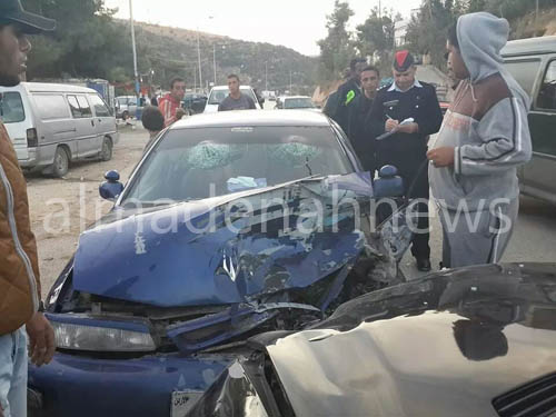 وفاتان واصابتان في حادث تصادم بالمفرق وفاتان واصابتان في حادث تصادم بالمفرق